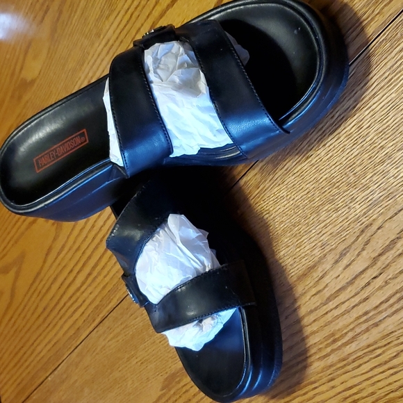 Harley Davidson Slide Sandals - Picture 2 of 8